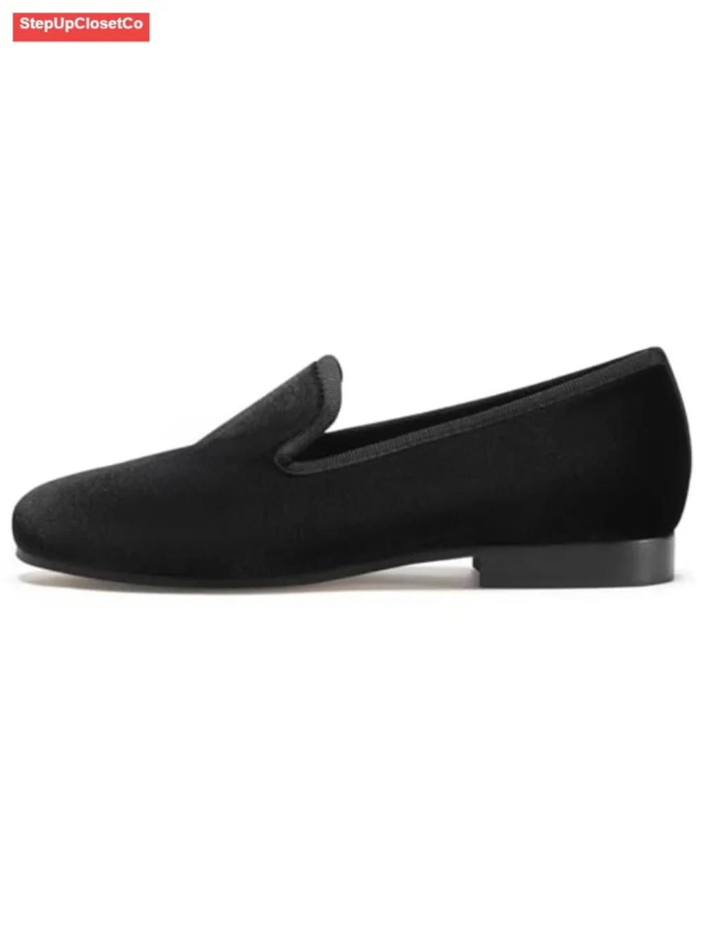 Women's Velvet Embroidered Loafer Flat Slip-On Shoes